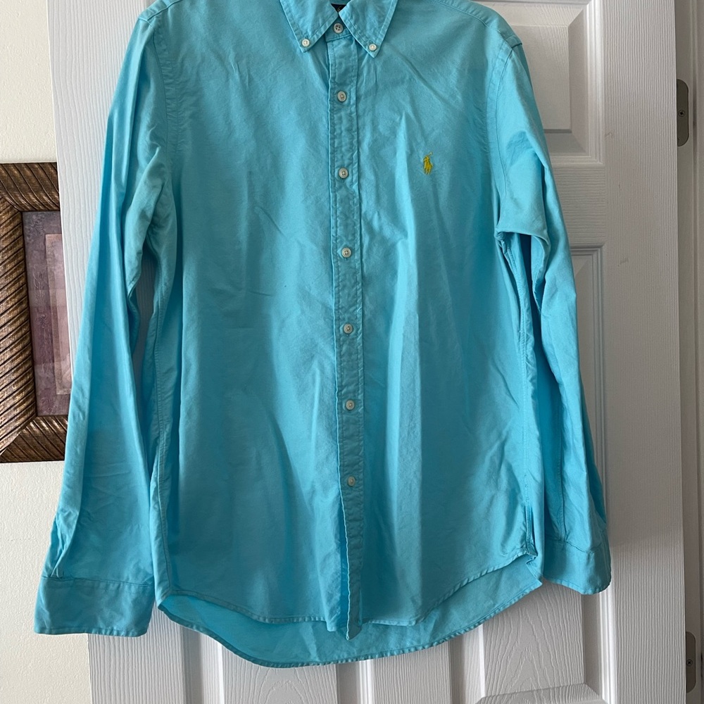 Ralph Lauren blue long sleeve mens shirt